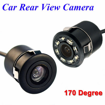 Κάμερα οπισθοπορείας Hippcron Rearview Car Infrared Night Vision 8LED Car Reversing Auto Parking Monitor CCD αδιάβροχο βίντεο HD