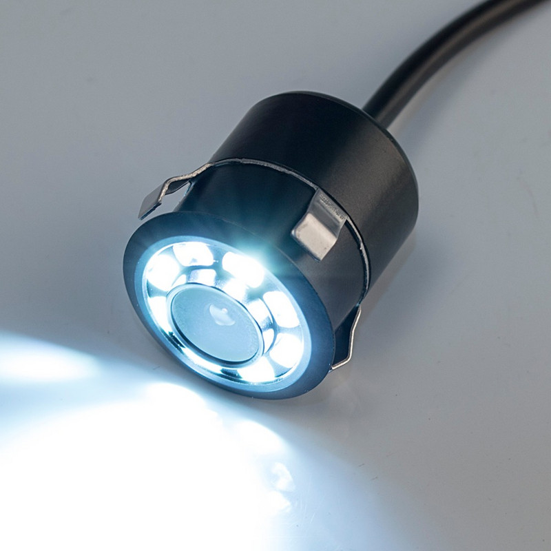 Κάμερα οπισθοπορείας Hippcron Rearview Car Infrared Night Vision 8LED Car Reversing Auto Parking Monitor CCD αδιάβροχο βίντεο HD