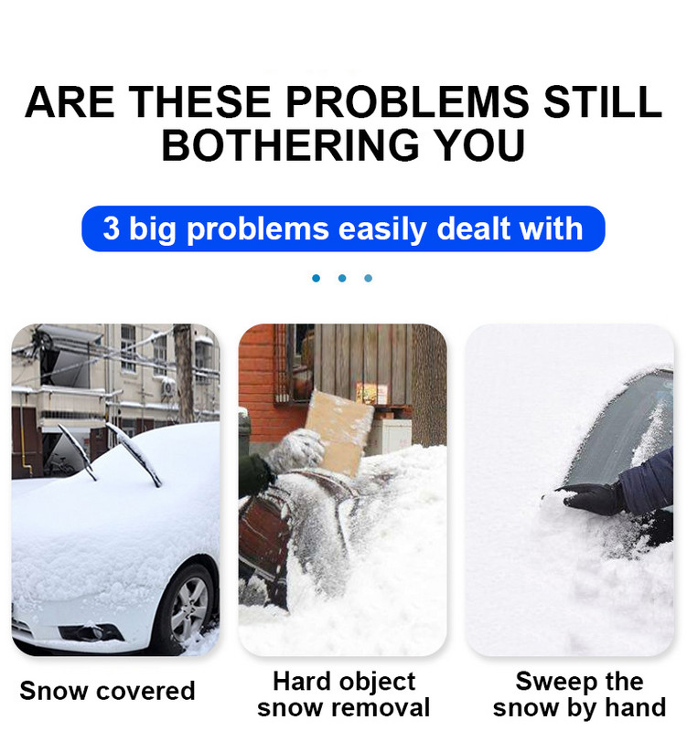 2 vienā sniega lāpsta + birste automašīnas vējstikls logs sniega ledus sala noņemšanas rīks noņemama vietu taupoša sniega suka ziemai