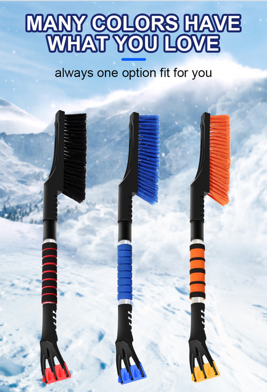 25 ιντσών χειμερινός ξύστρος πάγου παρμπρίζ αυτοκινήτου Αποσπώμενη βούρτσα χιονιού αποσπώμενη συσκευή αφαίρεσης χιονιού Καθαριστικό εργαλείο πλύσης σκούπας