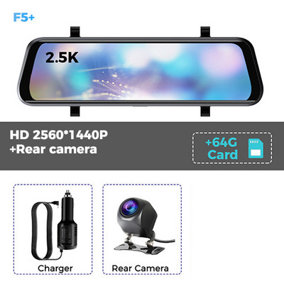 Automobilski DVR Retrovizor Snimač 2.5K Video 10 inčna Dash Cam Sony Lens Ultra HD 2560*1440P Kamera Streaming Retrovizor