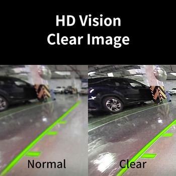 Hippcron камера за обратно виждане за кола с инфрачервено нощно виждане за паркиране, CCD, водоустойчив HD, универсален 170-градусов автоматичен заден ход