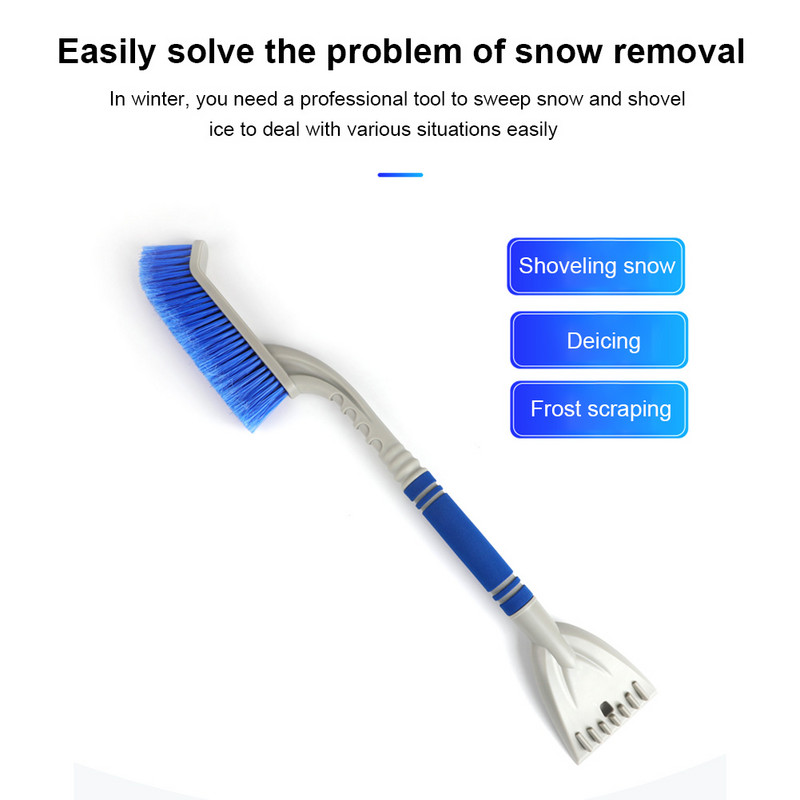 Plastični alat za čišćenje automobila Izdržljivi čistač leda za automobile Prijenosni strugač za snijeg i led Višenamjenski za vjetrobransko staklo vozila