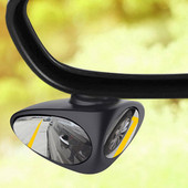 Automašīnas platleņķa 360 grādu rotācija aklās zonas atpakaļskata priekšējā riteņa izliekts spogulis