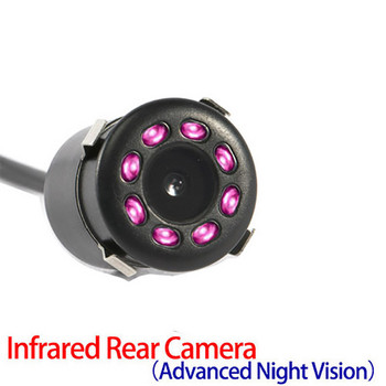 Κάμερα οπισθοπορείας Hippcron Υπέρυθρη νυχτερινή όραση αυτοκινήτου οπισθοπορείας με και χωρίς LED αδιάβροχο εφεδρικό αισθητήρα εικόνας HD