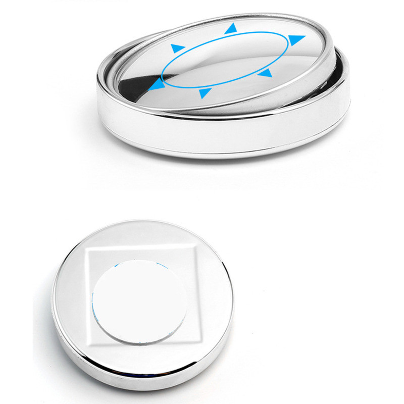 Oglinda retrovizoare auxiliară cu ventuză pentru mașină, 2 buc., oglindă cu cadru rotund cu unghi larg rotativ de 360 de grade