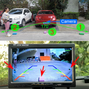 XCGaoon Fisheye 170 Degree AHD / CVBS 720P 1080P Κάμερα αυτοκινήτου Μπροστινή Πλευρική Πίσω όψη Night Vision Αδιάβροχη κάμερα στάθμευσης οχήματος