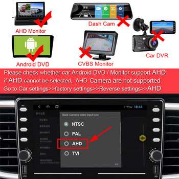 XCGaoon Fisheye 170 градуса AHD / CVBS 720P 1080P Автомобилна предна странична камера за обратно виждане Нощно виждане Водоустойчива камера за паркиране на превозни средства