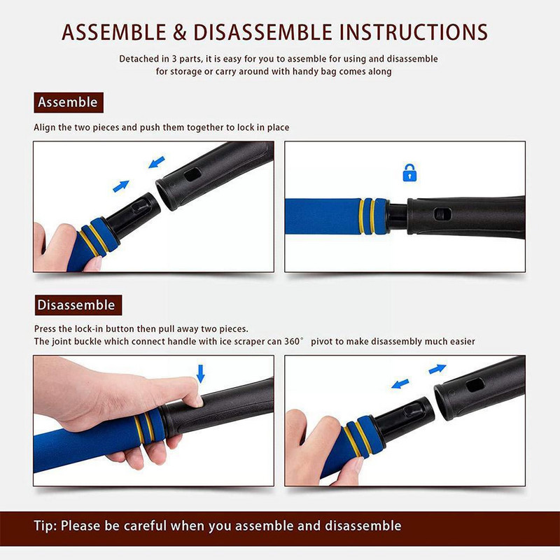 2 în 1 mașină lopată de zăpadă perie de zăpadă iarnă mașină parbriz lopată zăpadă gheață racletă perie instrument de îndepărtare a zăpezii Scoateți N7W7