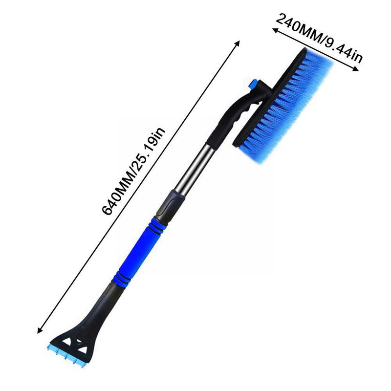 2 în 1 mașină lopată de zăpadă perie de zăpadă iarnă mașină parbriz lopată zăpadă gheață racletă perie instrument de îndepărtare a zăpezii Scoateți N7W7