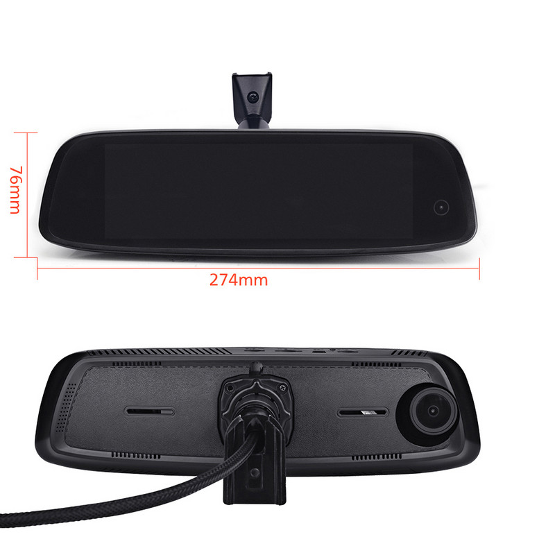 Bluavido 3 kamere Dash Cam 4G Android auto video snimač GPS navigacija ADAS 2G RAM 32G ROM FHD 1080P Retrovizor DVR WiFi