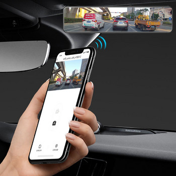 Android 8.1 4G Εγγραφή καθρέφτη αυτοκινήτου 3 σε 1 12 ιντσών GPS Navi Dash Cam Διπλή κάμερα 1080P ADAS Super Night RAM 4G+32G DVR