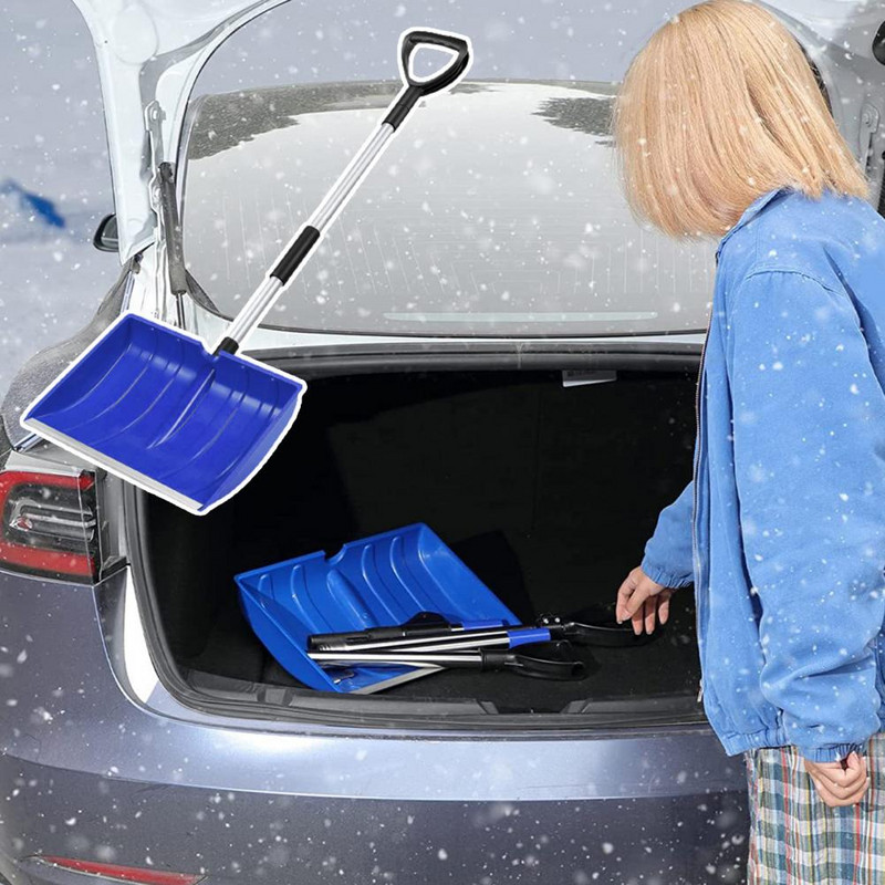 Kõrge tugevusega kasulik mootorsaani labidas alumiiniumist käepidemega Tugev lumelabidas, suure mahutavusega välitööriist