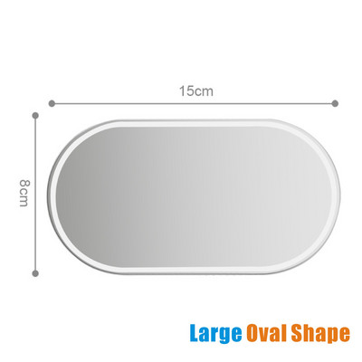 1 buc oglinda masina din otel inoxidabil lustruit de inalta calitate pentru o conducere in siguranta dreptunghi sau ovala oglinda retrovizoare pentru unghi orb