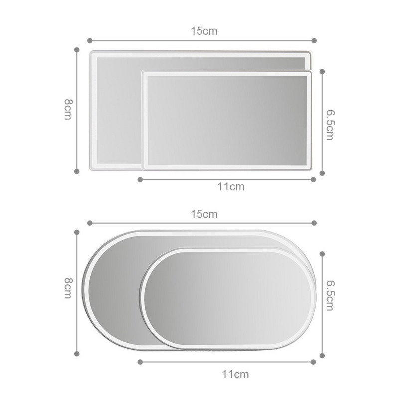 1 buc oglinda masina din otel inoxidabil lustruit de inalta calitate pentru o conducere in siguranta dreptunghi sau ovala oglinda retrovizoare pentru unghi orb
