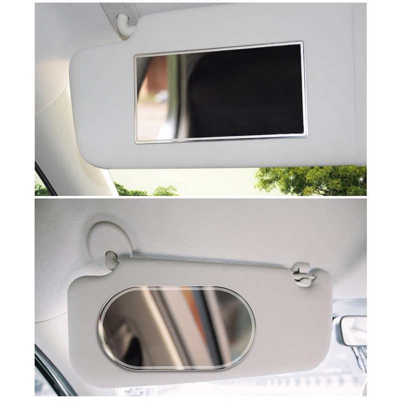 1 buc oglinda masina din otel inoxidabil lustruit de inalta calitate pentru o conducere in siguranta dreptunghi sau ovala oglinda retrovizoare pentru unghi orb