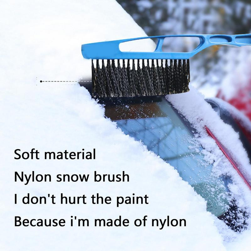 Lopată pentru zăpadă pentru mașină 2 în 1 perie de zăpadă și racletă de gheață pentru îndepărtarea zăpezii Perie de mașină dezghețator de gheață pentru mașină Dezghețator de parbriz
