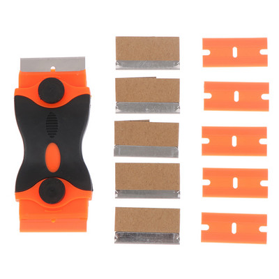 Autocolant sticla geamuri auto Curăţare ecran mobil Curăţare cu cap dublu Scraper Glue Screegee Remover Cleaner