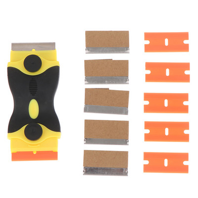 Autocolant sticla geamuri auto Curăţare ecran mobil Curăţare cu cap dublu Scraper Glue Screegee Remover Cleaner