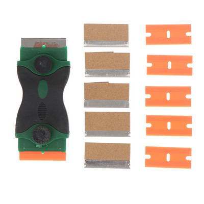 Autocolant sticla geamuri auto Curăţare ecran mobil Curăţare cu cap dublu Scraper Glue Screegee Remover Cleaner