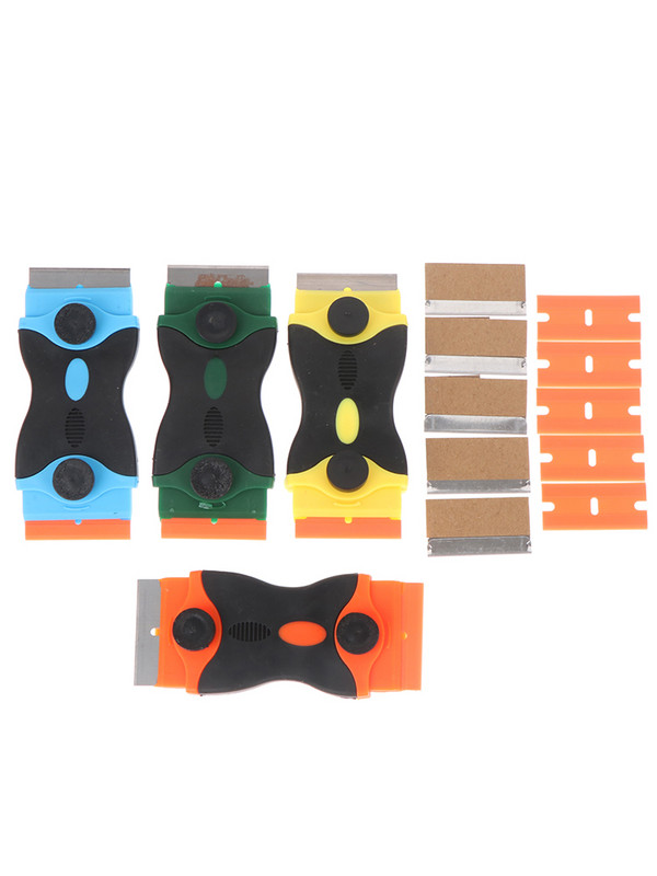 Autocolant sticla geamuri auto Curăţare ecran mobil Curăţare cu cap dublu Scraper Glue Screegee Remover Cleaner