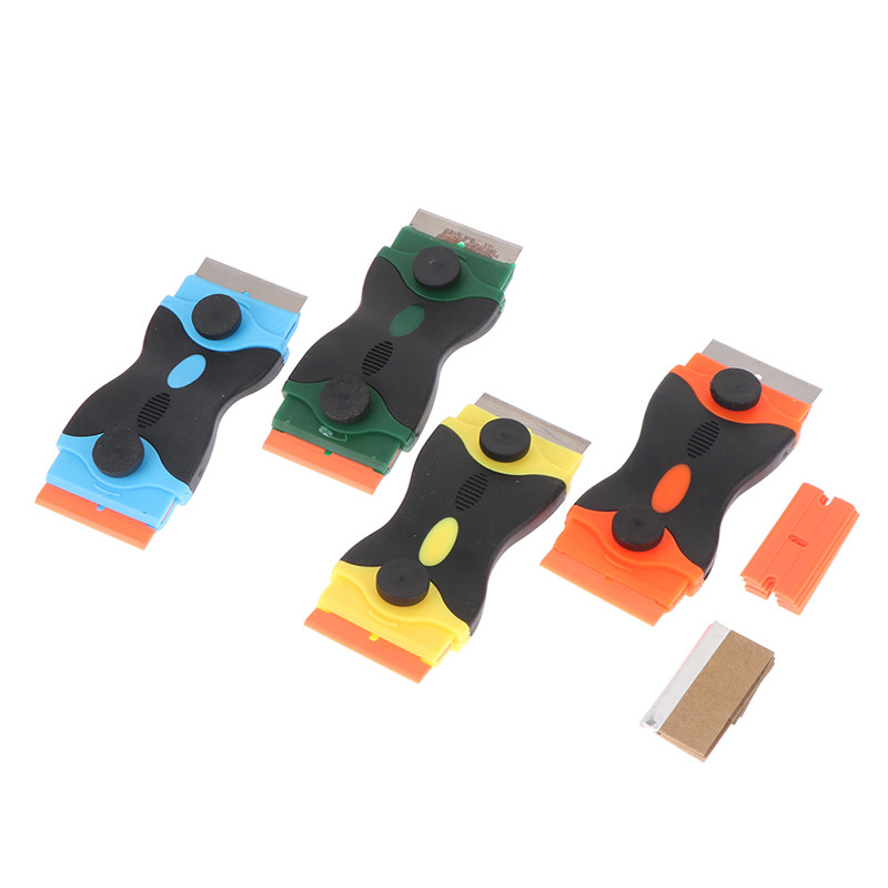 Autocolant sticla geamuri auto Curăţare ecran mobil Curăţare cu cap dublu Scraper Glue Screegee Remover Cleaner