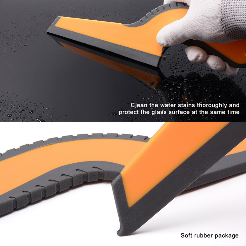 EHDIS 1/2 buc lame de apă din silicon pentru ștergător de cauciuc racletă de curățare geamuri de sticlă auto racletă spălare parbriz îndepărtare lopată de zăpadă