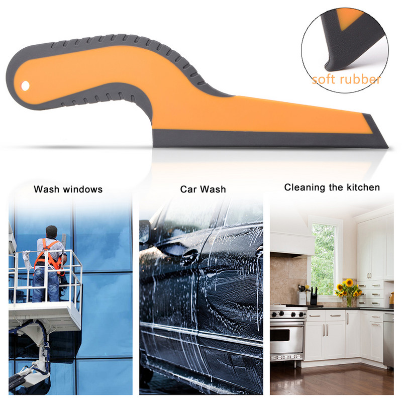 EHDIS 1/2 buc lame de apă din silicon pentru ștergător de cauciuc racletă de curățare geamuri de sticlă auto racletă spălare parbriz îndepărtare lopată de zăpadă