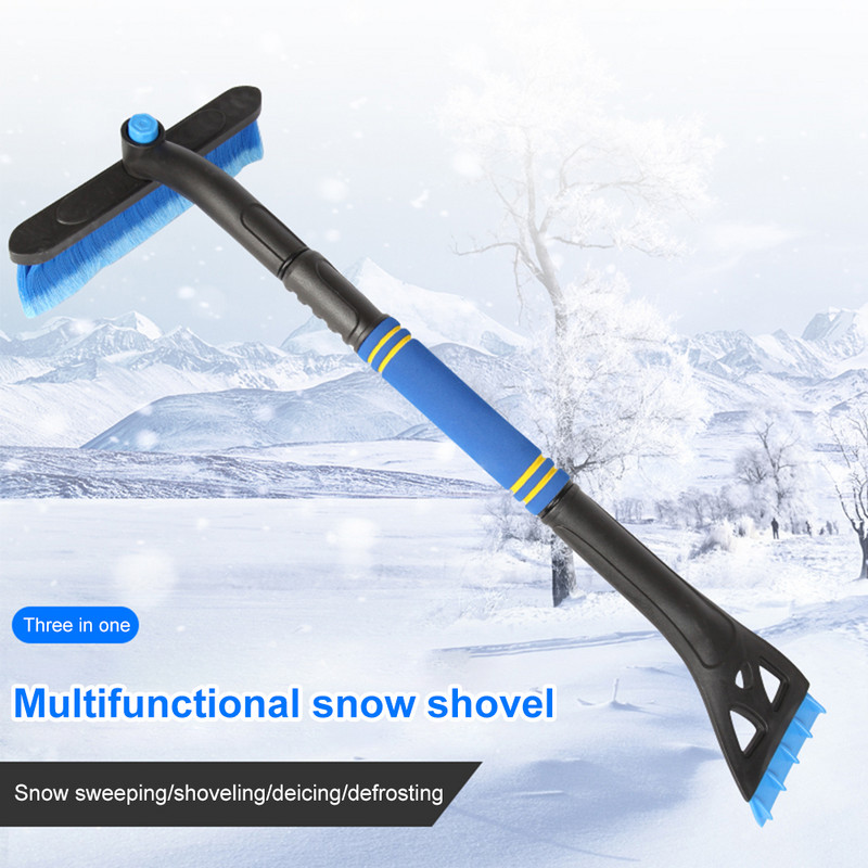Racletă de gheață pentru mașină extensibilă Perie de zăpadă detașabilă Instrument de curățare pentru lopată de zăpadă pentru mașină Instrument de întreținere automată Îndepărtarea înghețului parbrizului