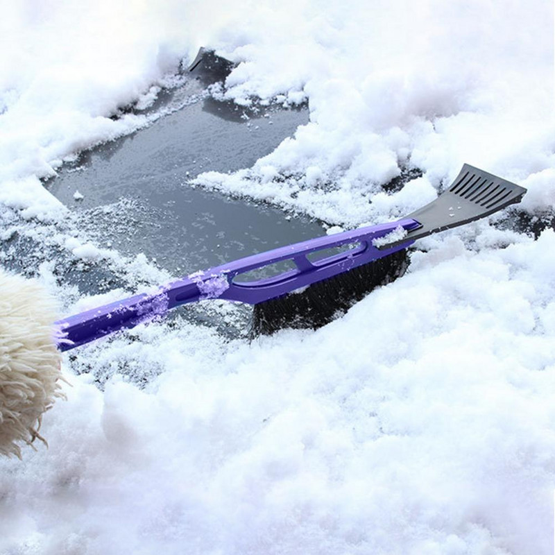 Strugač leda za vjetrobransko staklo Dobar 2 u 1 četka za struganje leda za vjetrobransko staklo, snijeg i mraz, prijenosni skidač leda s prozora