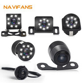 Navifans 8 LED-uri Cameră universală pentru vedere spate pentru mașină 170 grade HD Video Viziune nocturnă inversare Monitor parcare auto CCD rezistent la apă