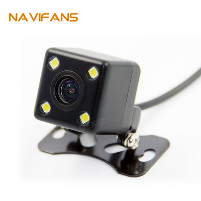 Navifans 8 LED-uri Cameră universală pentru vedere spate pentru mașină 170 grade HD Video Viziune nocturnă inversare Monitor parcare auto CCD rezistent la apă