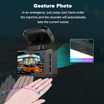 4K WIFI Dash Cam Ultra HD GPS Track Car DVR 3840*2160P Φωτογραφία χειρονομίας Super Night Vision Κάμερα εγγραφής βίντεο Σύνδεση τηλεφώνου