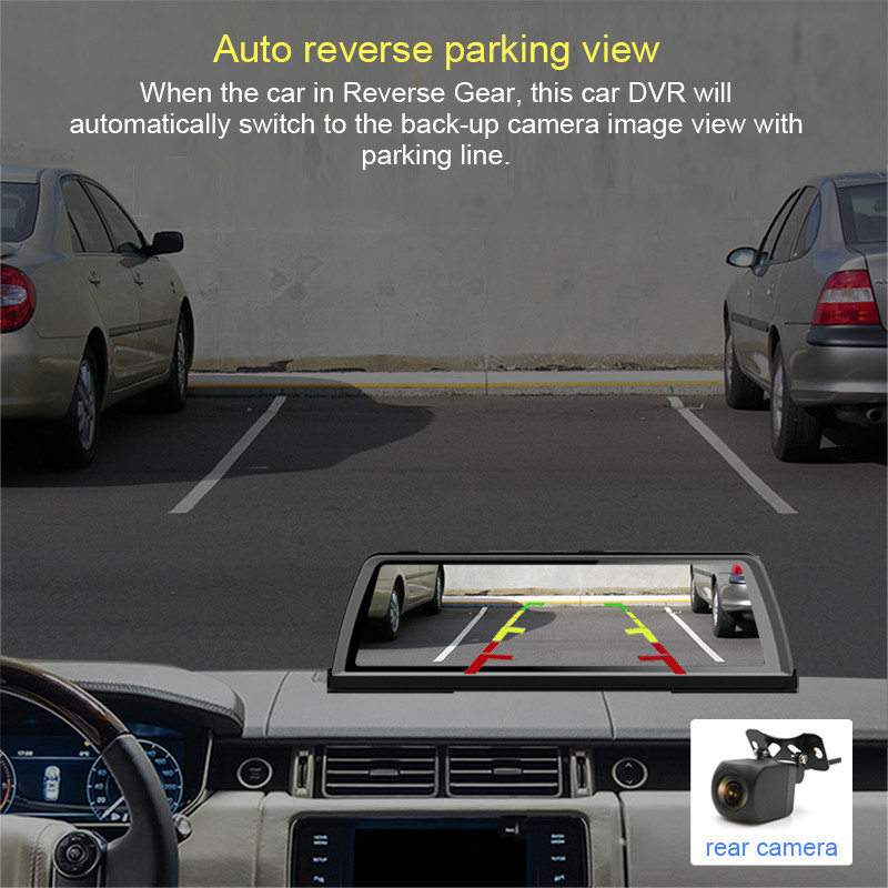 10-tolline 4G Android 4 kanaliga Sony Lens 1080P 32G auto-DVR Full Touch DVR 360° panoraam tagantvaade parkimisseire ADAS GPS armatuurlaud