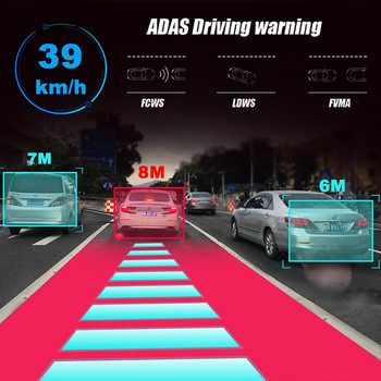 4G+32G 4G 12 ιντσών καθρέφτης αυτοκινήτου οπισθοπορείας Android 8.1 Stream Media GPS Navi Car Dvr Dual 1080P Camera Dash Cam ADAS GPS Track Night