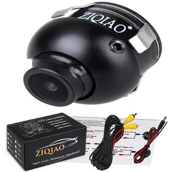 ZIQIAO Μπροστινή πλευρική όψη κάμερα όπισθεν HD 360° περιστροφής νυχτερινής όρασης Αδιάβροχη κάμερα οπισθοπορείας αυτοκινήτου