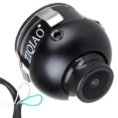 ZIQIAO Cameră inversă pentru vedere laterală față HD, rotație de 360°, vedere pe timp de noapte, cameră impermeabilă pentru mașină pentru vedere spate