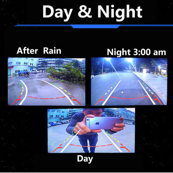 Κάμερα οπισθοπορείας αυτοκινήτου 2021 Κάμερα οπισθοπορείας ευρείας γωνίας 170° Αδιάβροχη οθόνη CCD Auto Backup Universal HD Night Vision