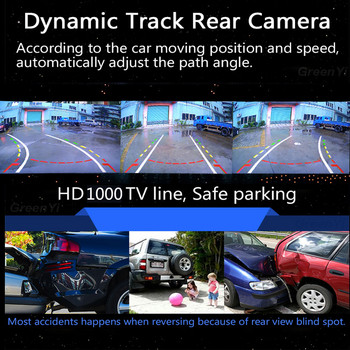 2021 г. Автомобилна камера за задно виждане 170° широкоъгълна камера за паркиране на заден ход Водоустойчив CCD монитор за автоматично архивиране Универсален HD нощно виждане