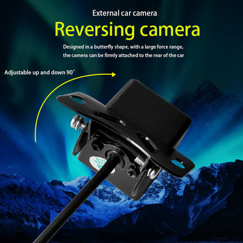 Автомобилна камера за задно виждане Универсална камера с LED нощно виждане Монитор за автоматично паркиране на заден ход IP68 Водоустойчив 170° High-Definition Image
