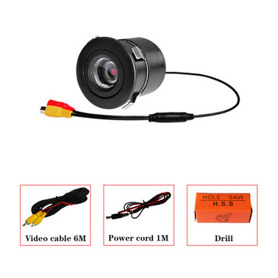 Cameră universală cu vedere din spate a mașinii, cu LED-uri, cu vedere de noapte, cu inversare, monitor automat de parcare IP68, impermeabil la 170°, imagine de înaltă definiție