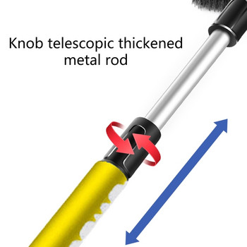 Четка за сняг Стъргалка за лед за предно стъкло на автомобил SUV Камиони Подвижна без надраскване Дръжка за тежък режим на работа Скрепер за премахване на метла от скреж D7YA