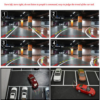 WEIVISION 360 градусов динамичен пътеводител за движение на траектория Линия за паркиране Камера за обратно виждане HD Водоустойчива помощ при паркиране на заден ход