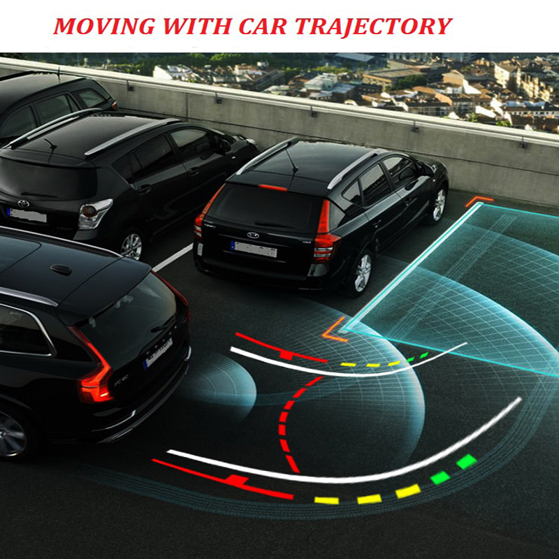 WEIVISION 360-kraadine dünaamilise trajektooriga liikumisjuhis parkimisjoon Tahavaatekaamera HD veekindel tagurpidi parkimisabi