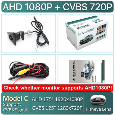 Greenyi AHD 170 grade 1080P Fisheye Lens CCD Vedere frontală înainte Logo Camera pentru VW Passat Golf/ Polo/Tiguan/Jetta Polar