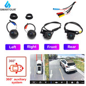 AHD 1080p 3D 360 stupnjeva Surround Bird View Auto kamera Panoramska lijeva desna prednja stražnja 4-smjerna kamera za auto Android Player