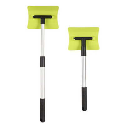 Parbriz auto răzuitor de gheață perie de zăpadă din sticlă telescopică automată, din oțel inoxidabil, instrument de curățare a zăpezii, accesorii pentru spălarea măturii