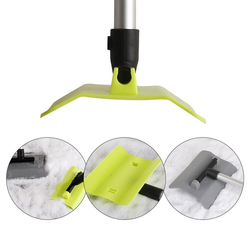 Parbriz auto răzuitor de gheață perie de zăpadă din sticlă telescopică automată, din oțel inoxidabil, instrument de curățare a zăpezii, accesorii pentru spălarea măturii