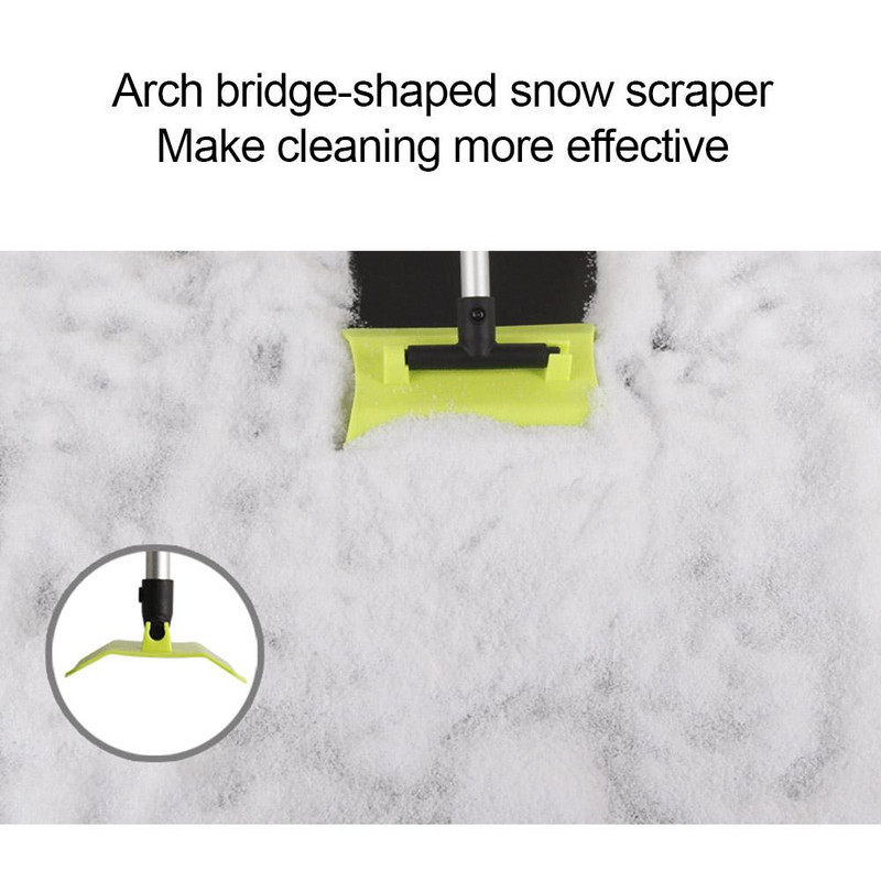 Parbriz auto răzuitor de gheață perie de zăpadă din sticlă telescopică automată, din oțel inoxidabil, instrument de curățare a zăpezii, accesorii pentru spălarea măturii