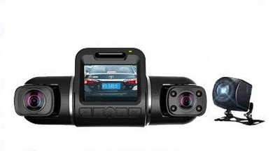 3 kanalų Dashcam 360° panoraminis automobilinis DVR 4 infraraudonųjų spindulių LED lemputės 3*1080p WiFi valdymo vaizdo registratorius UHD naktinis matymas 24h parkavimas